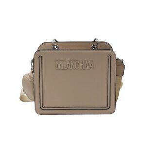 Women’s MilanChiva Beige handbag w/ detachable crossbody & coin purse